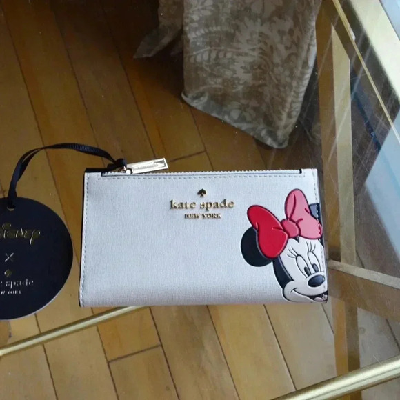 kate spade Accessories - Disney X Kate Spade New York Minnie Small Slim Bifold Wallet KG660